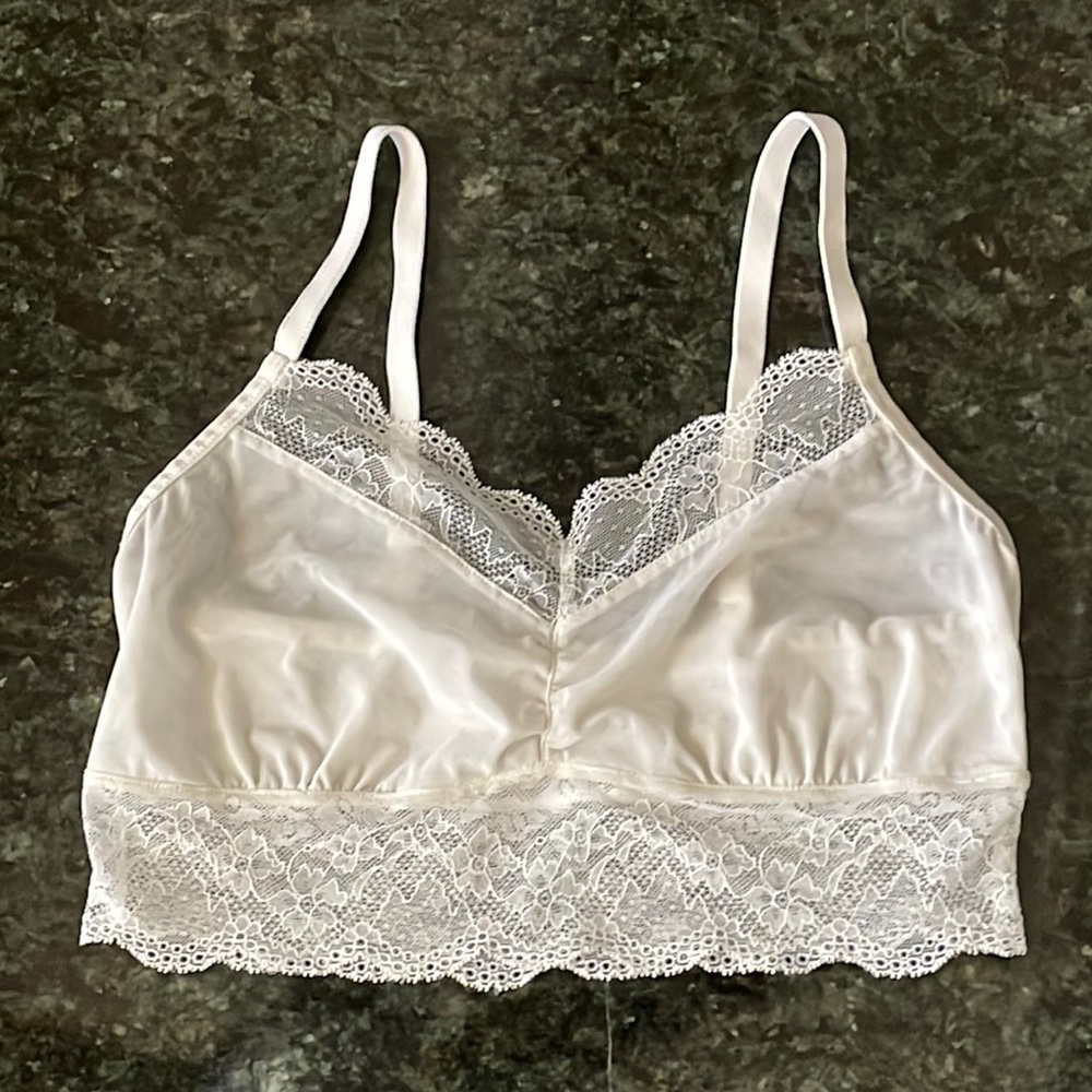 Freya Fancies Bralette Medium White Lacey European Luxury Brand fr Nordstrom
